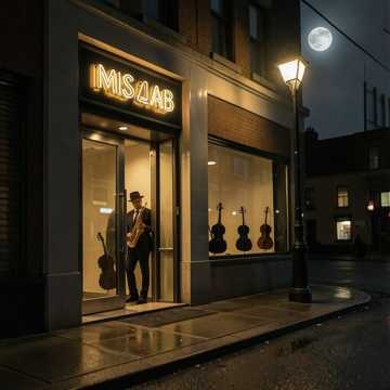 Moonlit Sidewalk Swing